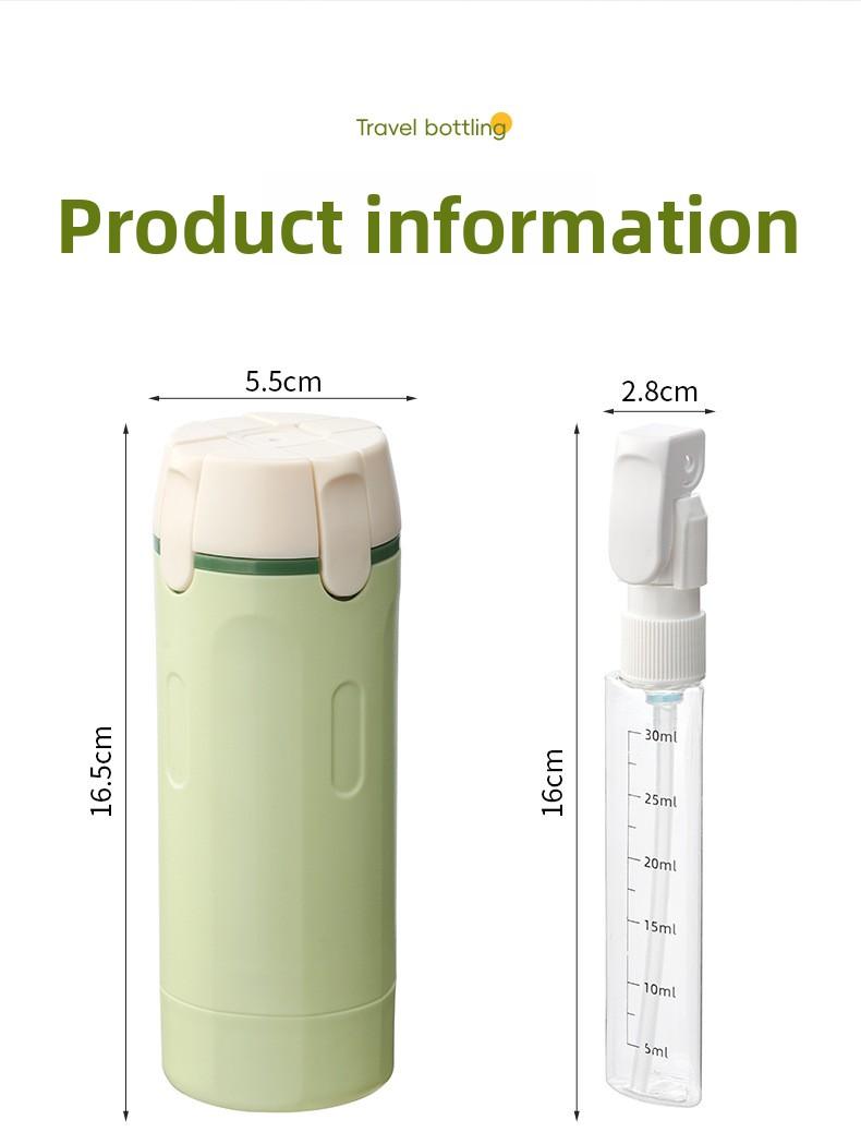 Travel Dispensing Bottle Portable Cosmetic Set Shampoo Shower Gel Makeup Remover Oil Washing Dispensing Bottle Leakproof