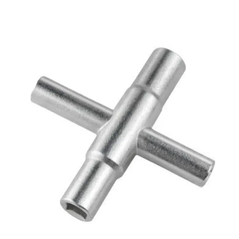 Multi-Functional Cross-Wrench, Stainless Steel Universal Valve Wrench, Four-Direction Adjustable Repair Tool, Durable Plumbing Accessory, Heavy Duty Wrench, Multifunctional Wrench