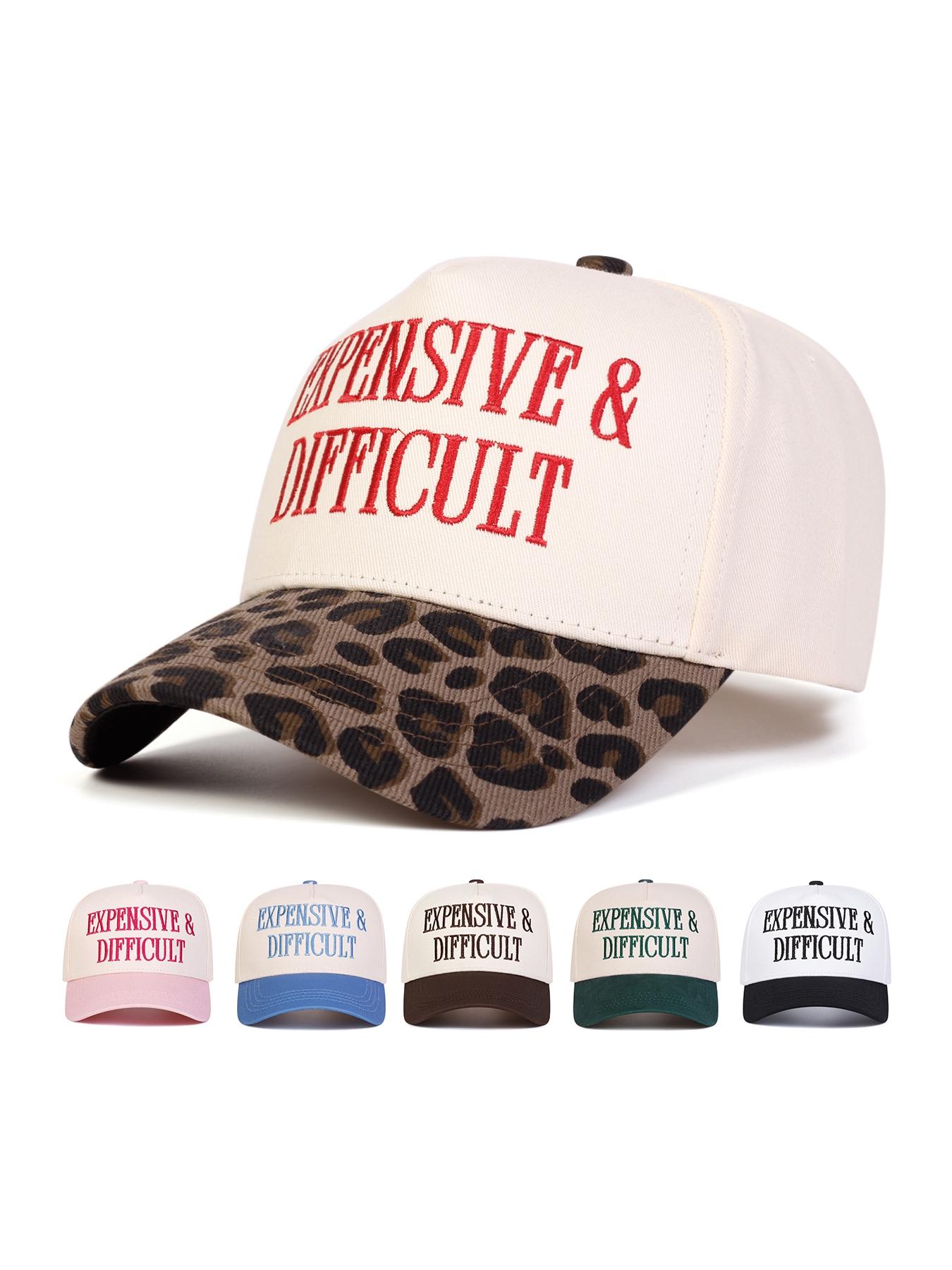 EXPENSIVE DIFFICULT Baseball Cap, Casual Trendy Baseball Cap for Women & Men, Fashionable Hat for Daily Wear Lavender Adjustable Cowboy Hat