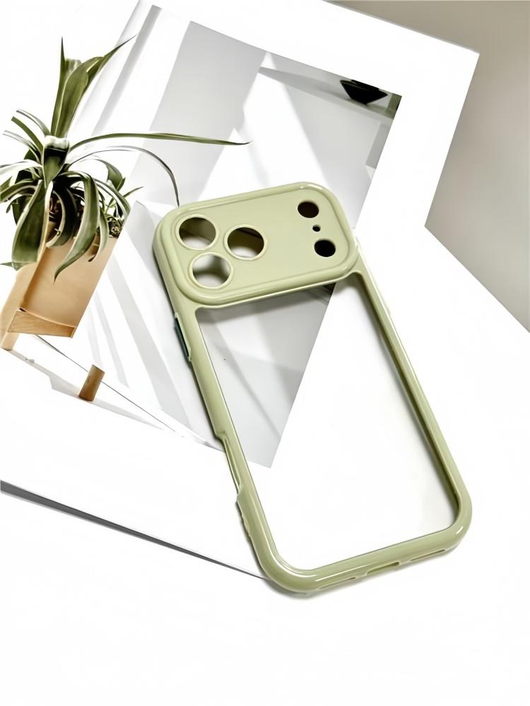 Premium Large Camera Window Clear Phone Case for iPhone 17 Pro Max/16 Plus/15 14 13 12 Pro, Soft TPU Bumper Anti-Scratch Shockproof Protective Cover in Multiple Solid Colors