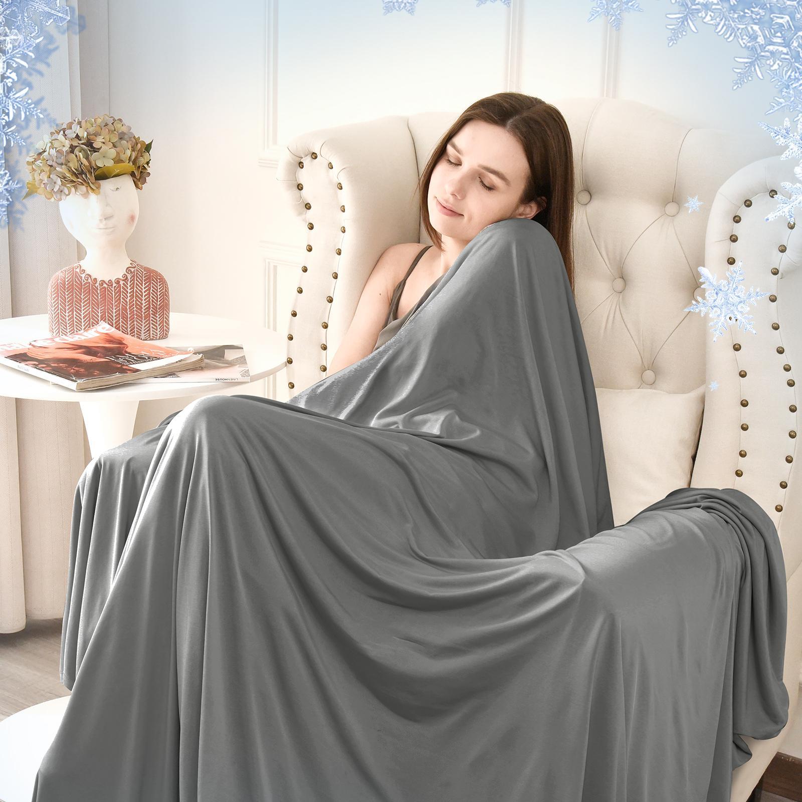Summer Cooling Blanket, Machine Washable Blanket, Cold Air Conditioning Nylon Blanket, Lightweight Breathable Soft Cooling Smooth Blankets for Sleeping, Cozy Room Accessories, Mother's Day Gifts, Bedroom Accessories #GLOBAL PICKS