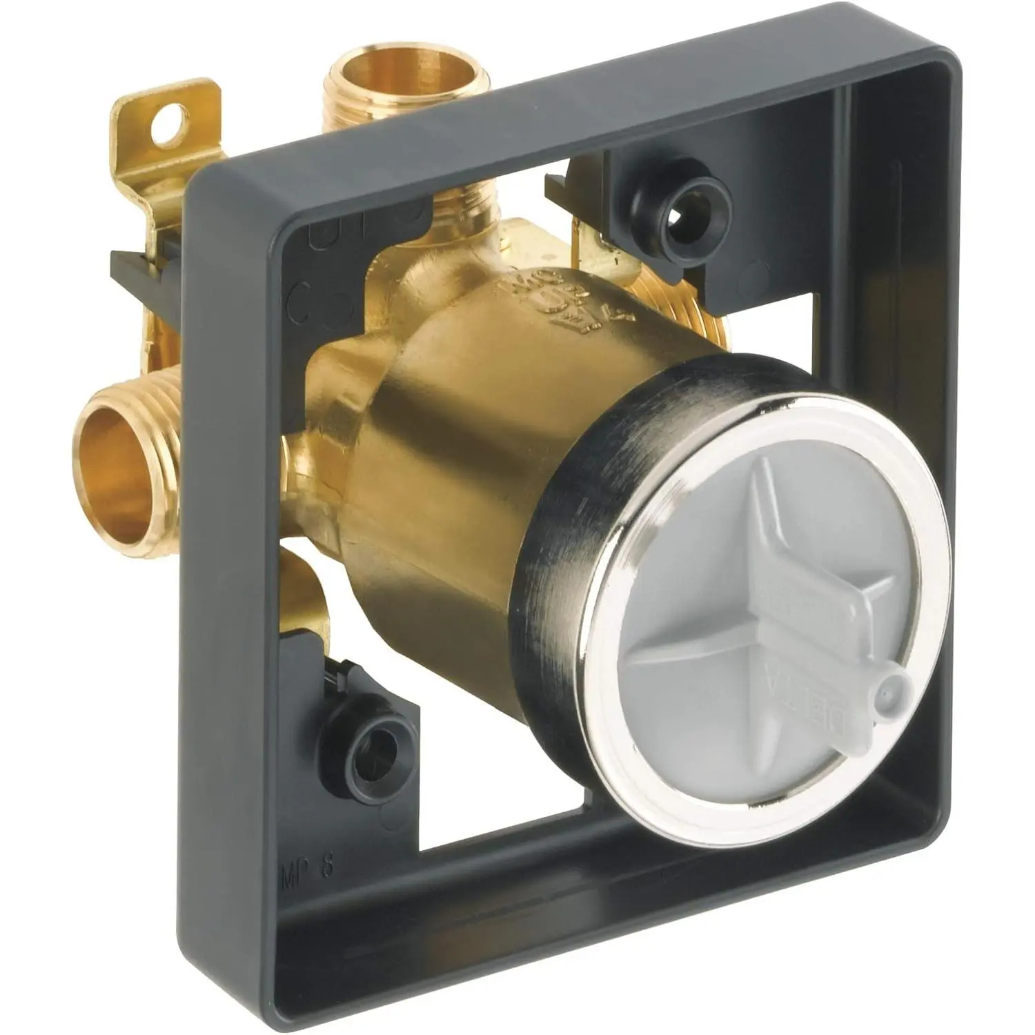 Multifunctional Universal Shower Valve Body, Delta Series with Anti-Lime Coating, PEX Adapters for Faucet Decoration Kits and Shower Rooms