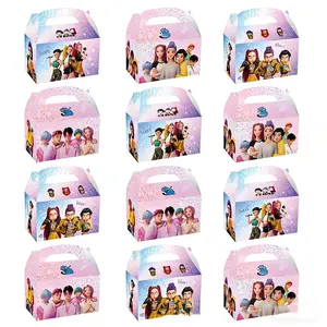 12pcs Anime Cartoon Gift Boxes, Birthday Party Candy Horn Box, Party Decoration, Gift Storage Box, Perfect for Celebrations and Events
