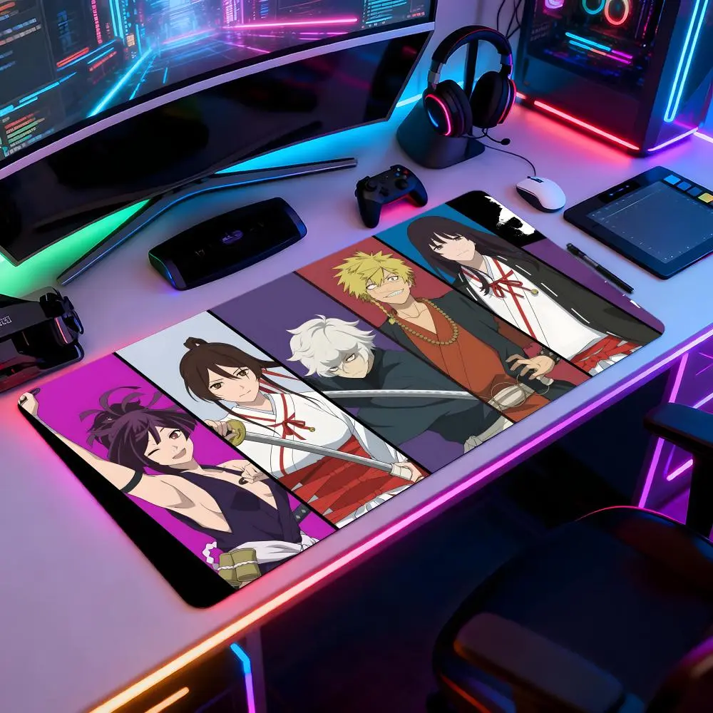 H-Hell's Paradise Mouse Pad Mousepad Large Gaming LockEdge Thickened Computer Keyboard Table Desk Mat