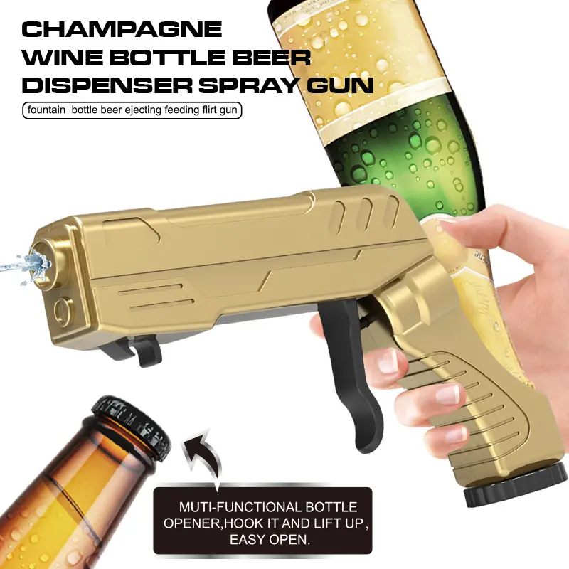2026 New Champagne Gun Beer Gun Wine Stopper Wine Dispenser Bar Party Atmosphere Props Spray Gun