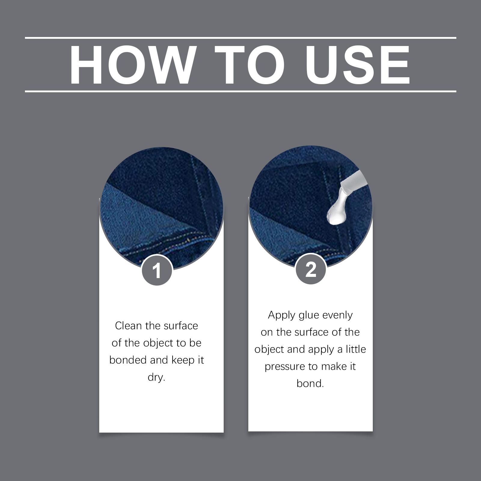 Jakehoe Multi-Purpose Glue, Liquid Adhesive Waterproof Leather Fabric Patch Cracks Multi-Purpose Glue