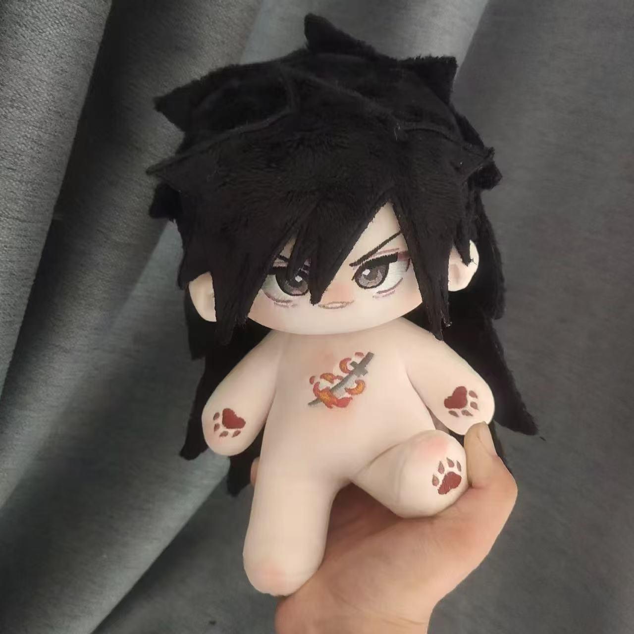 Stuffed 20cm Uchiha Madara Anime Figure Handsome Boy Cosplay Dress Up Cotton Doll Body Toys for Children Birthday Gifts
