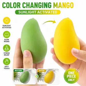 Color Changing Mango Squishy Toy, Slow Rising Stress Relief, Sensory Fidget Toy for Kids & Adults, Unisex Nenyele Toys