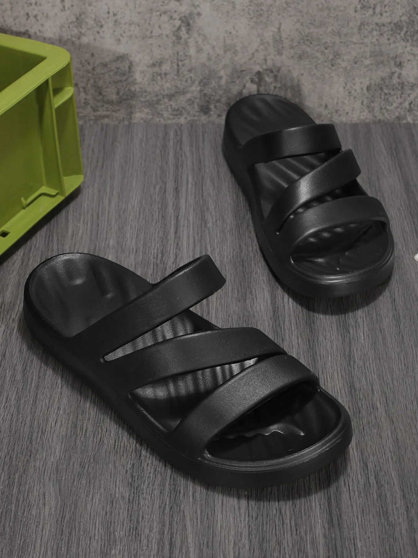 Exclusive Fashion Dual Strap Thick Sole EVA Slide Sandals for Women, Sizes 36-41, Soft and Comfortable Home Slippers, Trendy EVA Soft Footwear Fashion Slides for Daily Wear