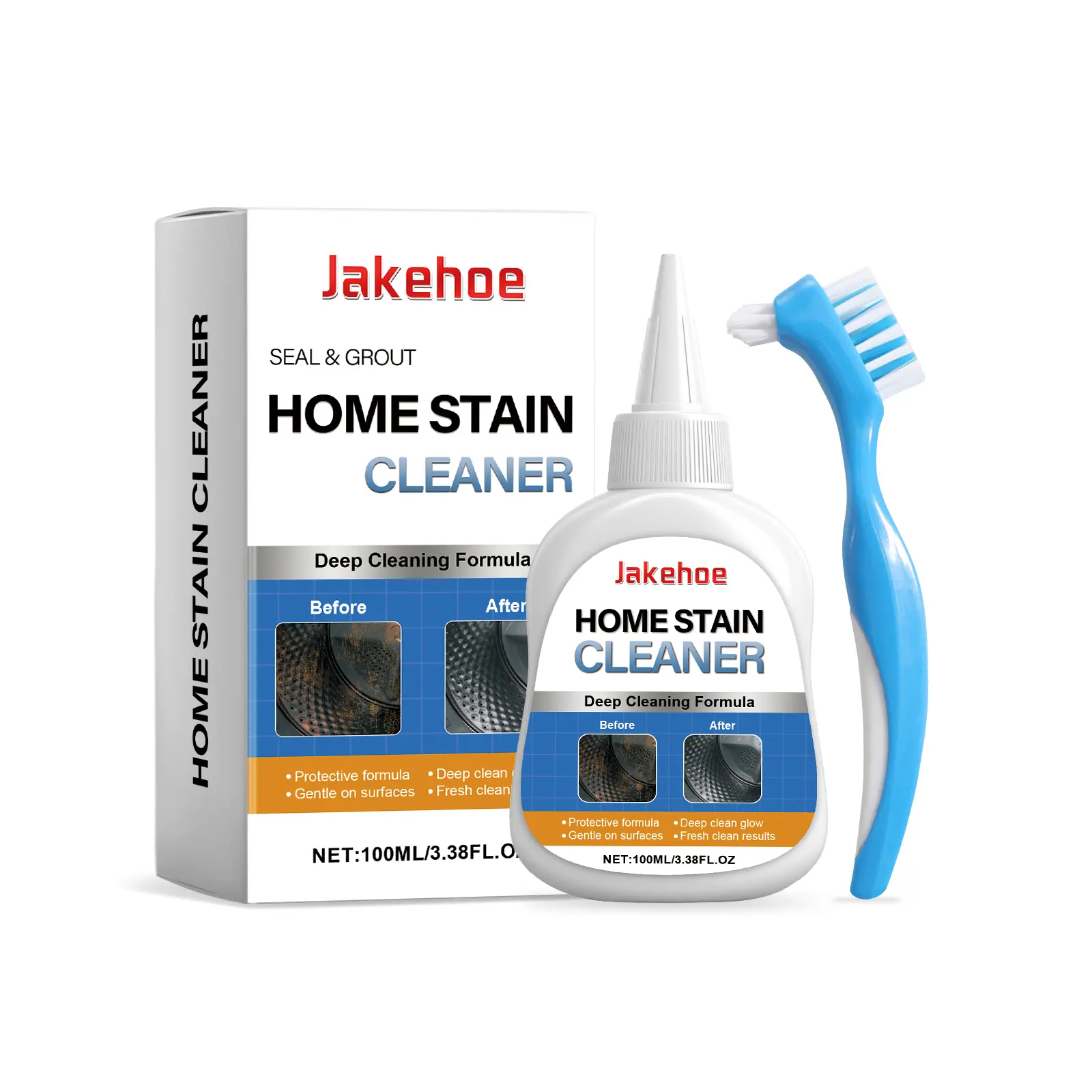 Jakehoe Household Stain Removal Solid Gel, Carbomer-Based Cleaner for Metal Stains on Kitchen Surfaces, Carbomer Base