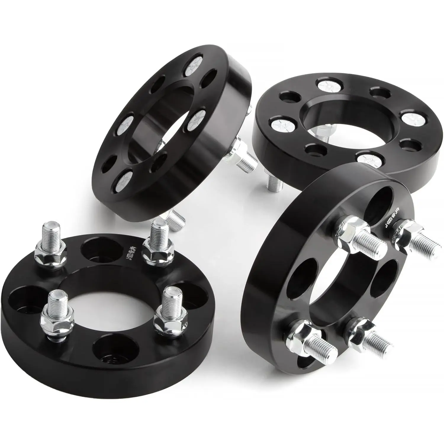 4pcs Aluminum 4X4 1"(25mm) Golf Cart Wheel Spacers Adapters, 68mm Hub Bore, 4x101.6mm 1/2"-20 Studs, Better Grip, Extra Clearance, Increased Handling for EZ GO EZGO Club Car