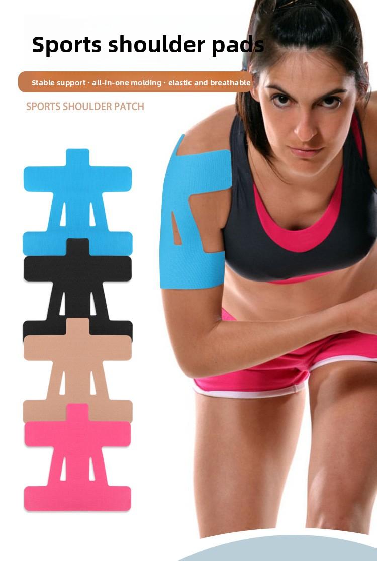 Elastic shoulder support patch for badminton and weightlifting - muscle patch for stabilizing and supporting the shoulder muscles, preventing friction, and used as an internal muscle patch. precut kinesiology tape Breathable Self-Adhesive Sports Tape Elastic shoulder support patch for badminton and weightlifting - muscle patch for stabilizing and supporting the shoulder muscles, preventing friction, and used as an internal muscle patch. precut kinesiology tape Breathable Self-Adhesive Sports Tape