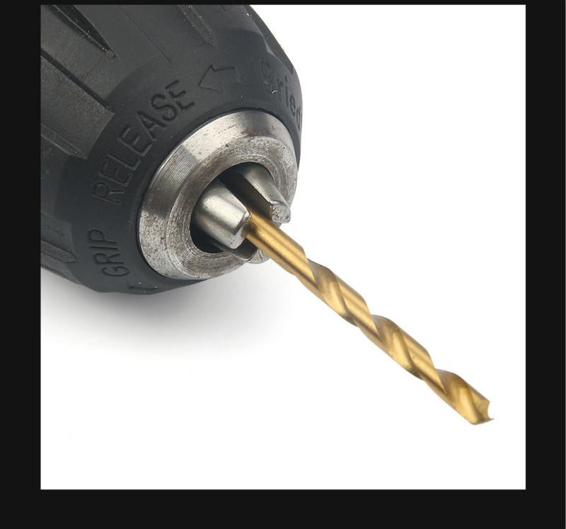 99-piece titanium-coated twist drill set, multi-functional high-speed steel drill bits, universal drilling tools for metal and woodworking