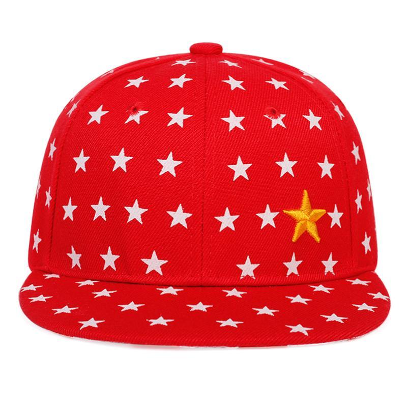 Children’s Five-Pointed Star Embroidery Baseball Cap – Adjustable Hip-Hop Hat for Boys and Girls, Casual Outdoor Hat for Spring and Autumn