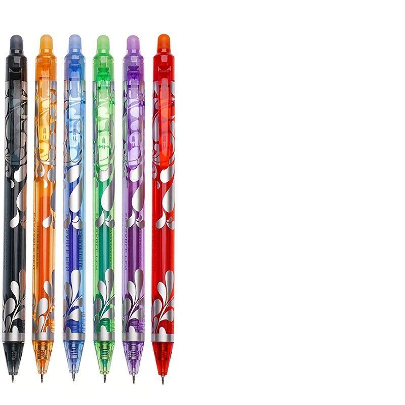 0.5mm Erasable Gel Pen, 6/12pcs Colorful Erasable Gel Pen, Writing Pen College Student Pen for Office School Student, Office Stationery & Supplies