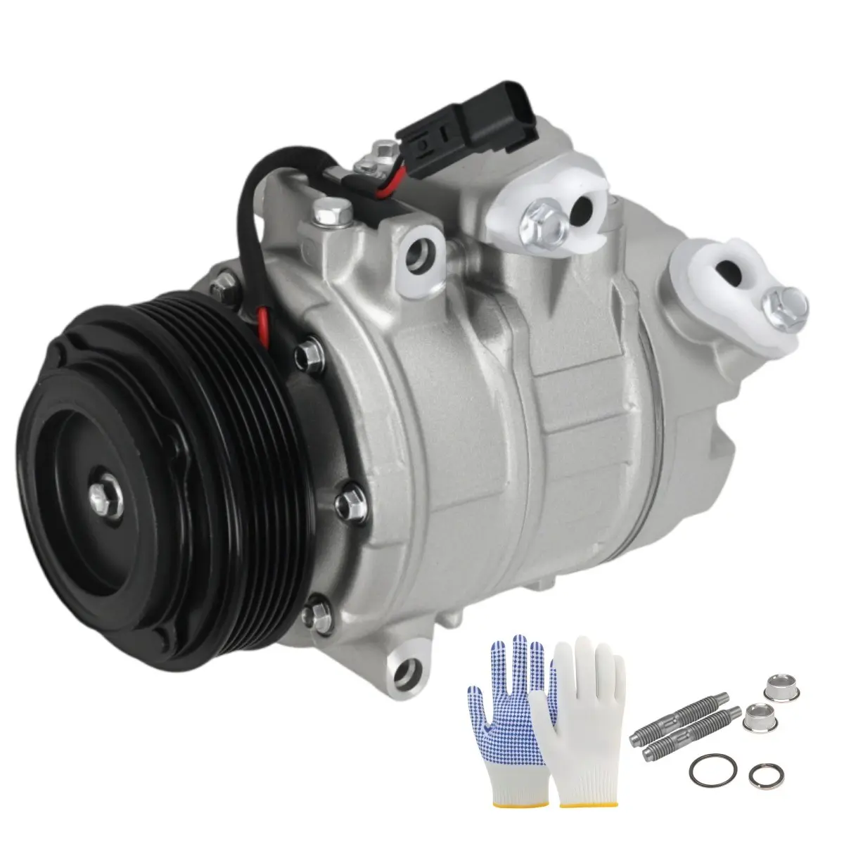 Auto Replacement AC Compressor Unit with Clutch for Ford Explorer 3.5L (2011-2013, 2014-2015) - Ideal for Cooling System Repair, CO9777C