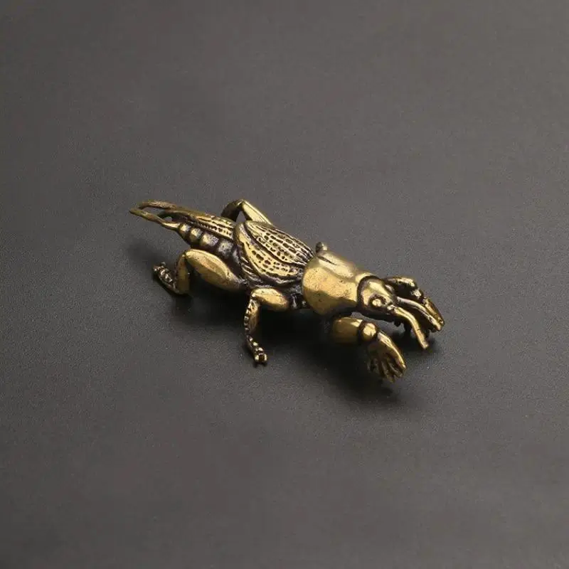 Handmade Brass Hermit Crab Critter Figurine Miniatures - Bronze Ware Handicrafts, Home Supplies, Artistic Decorative Miniatures, Casual Statues & Figurines, Desktop Tea Pets for Wholesale, Ornament Miniatures