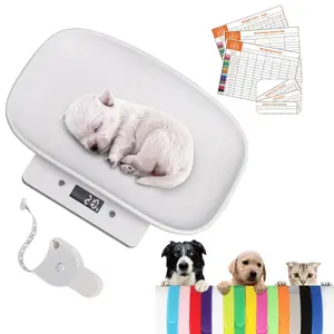 Digital Multi-Function LCD High Accuracy Pet Scale for Newborn Puppy Kitten Hedgehog Small Animals, Max 33lb Weight Capacity, 11.4 Inch Size