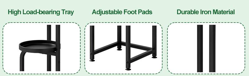 3 Tier 4 Tier 5 Tier Plant Stand Indoor Outdoor Metal Plant Shelf for Multiple Plants Corner Flower Holders for Living Room Balcony Bedroom Patio Garden