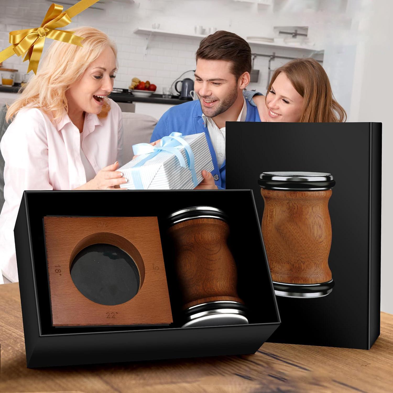 Wooden Handle Knife Sharpener with Magnetic Angle, 1 Set Rolling Knife Sharpener Tool, Easy Knife Sharpening System for Kitchen Knives Kitchenware