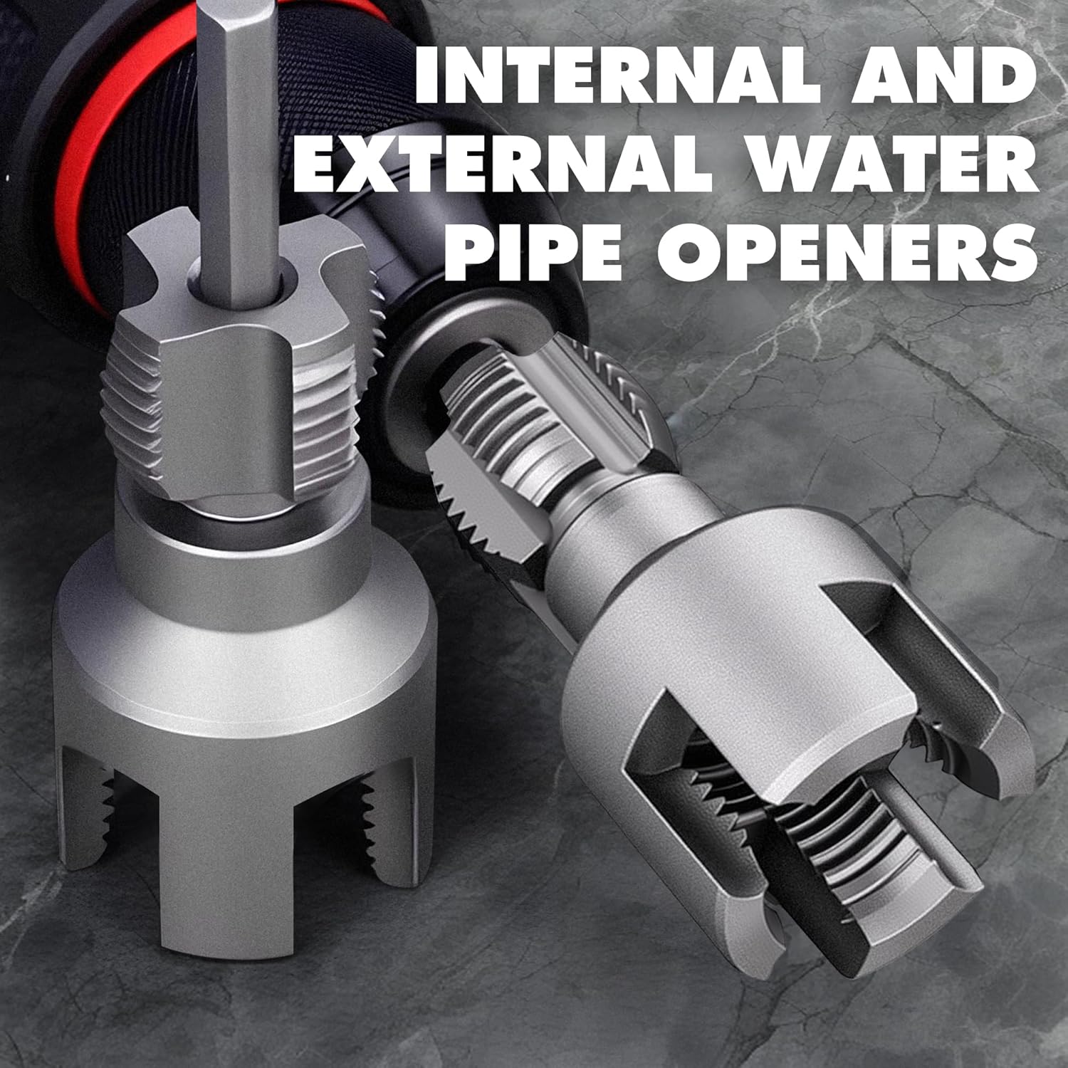 3PCS 1/2'' 3/4'' 1" PPR PVC Pipe Thread Cutting Tool Set, Integrated Internal & External Screw Tools Upgrade for DIY Plumbing Repair, Durable Design, Pipe Threading Tool 3PCS 1/2'' 3/4'' 1" PPR PVC Pipe Thread Cutting Tool Set, Integrated Internal & External Screw Tools Upgrade for DIY Plumbing Repair, Durable Design, Pipe Threading Tool