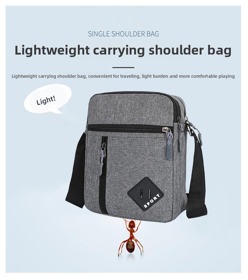 Casual Business Men Messenger Bag Version Simple Oxford Cloth Cross Body Shoulder Bag for Male Daily Use, Work, Travel Outdoors