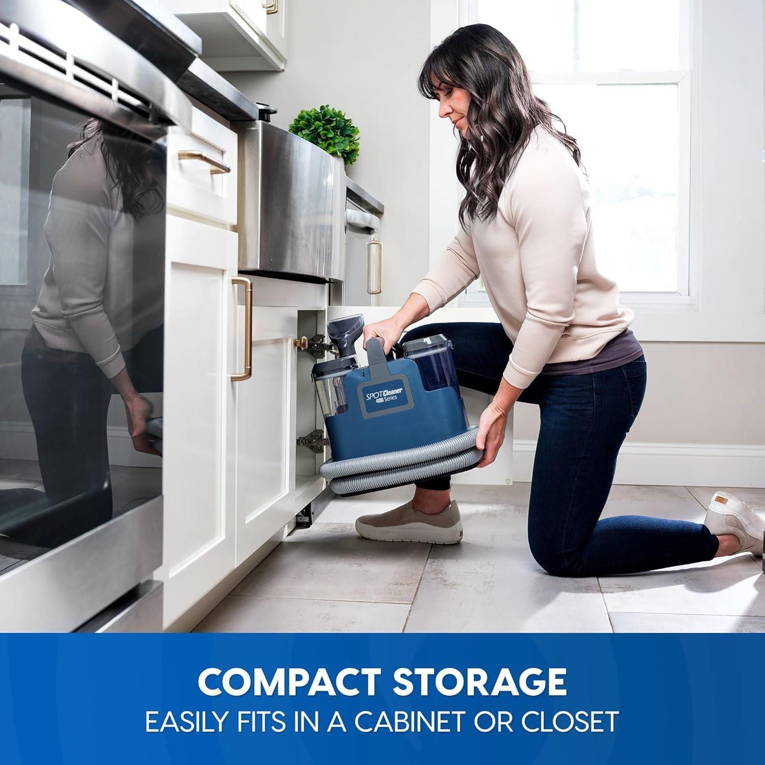 SCB301 400 Series Portable Carpet & Upholstery Spot Cleaner Machine, 15Kpa Power Suction with Versatile Tools for Pets, Area Rugs and Couches