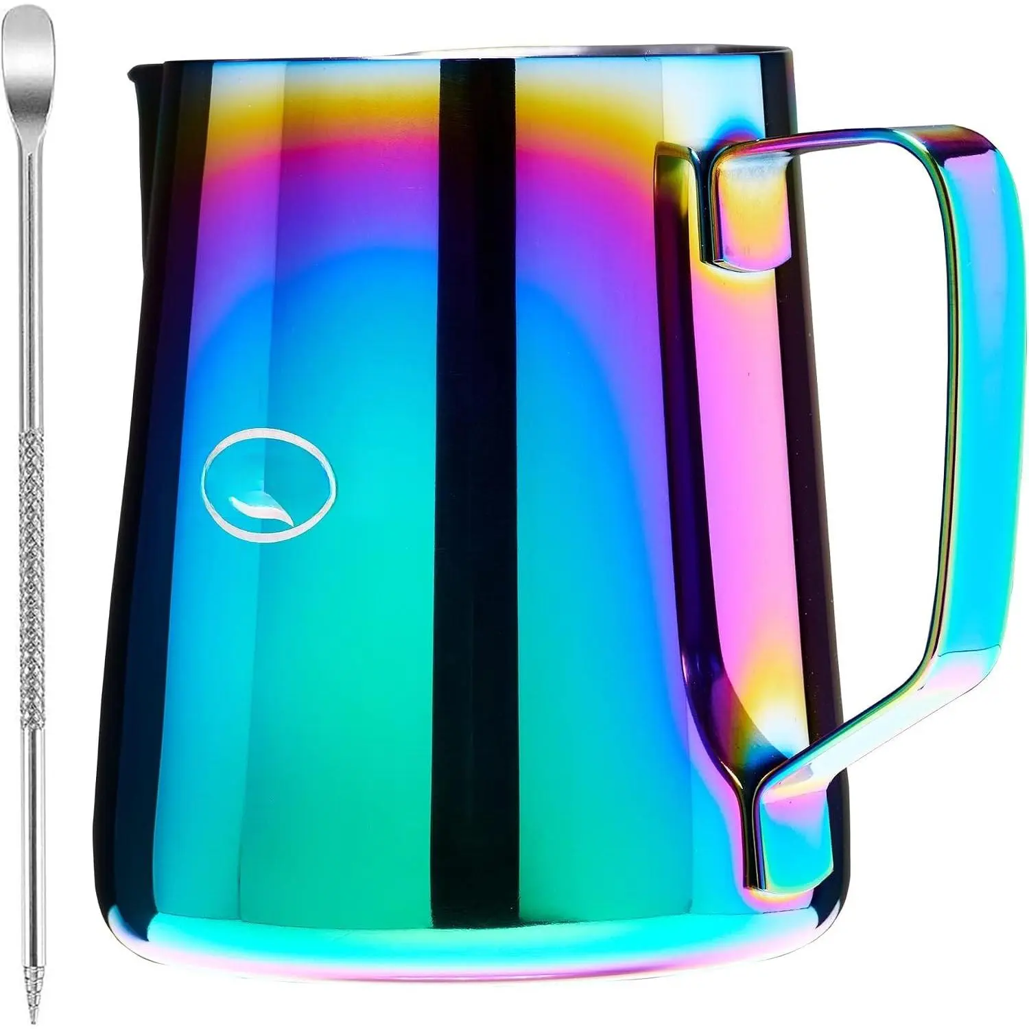 Milk Frothing Pitcher 12oz Stainless Steel for Cappuccino Latte Art