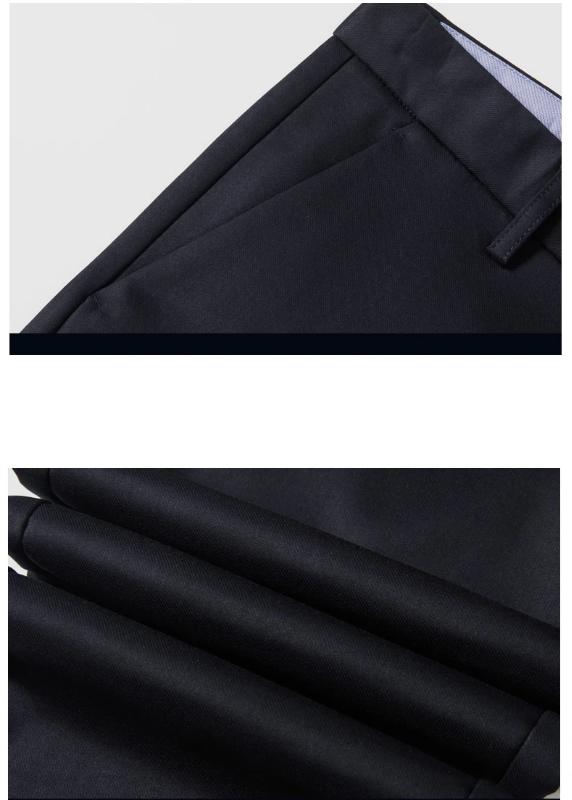 Static Cuff Flannel Thick Men's Casual Pants Winter New Fleece Business Stretch Warm Plush Trousers Brand Slim Straight Male Pants