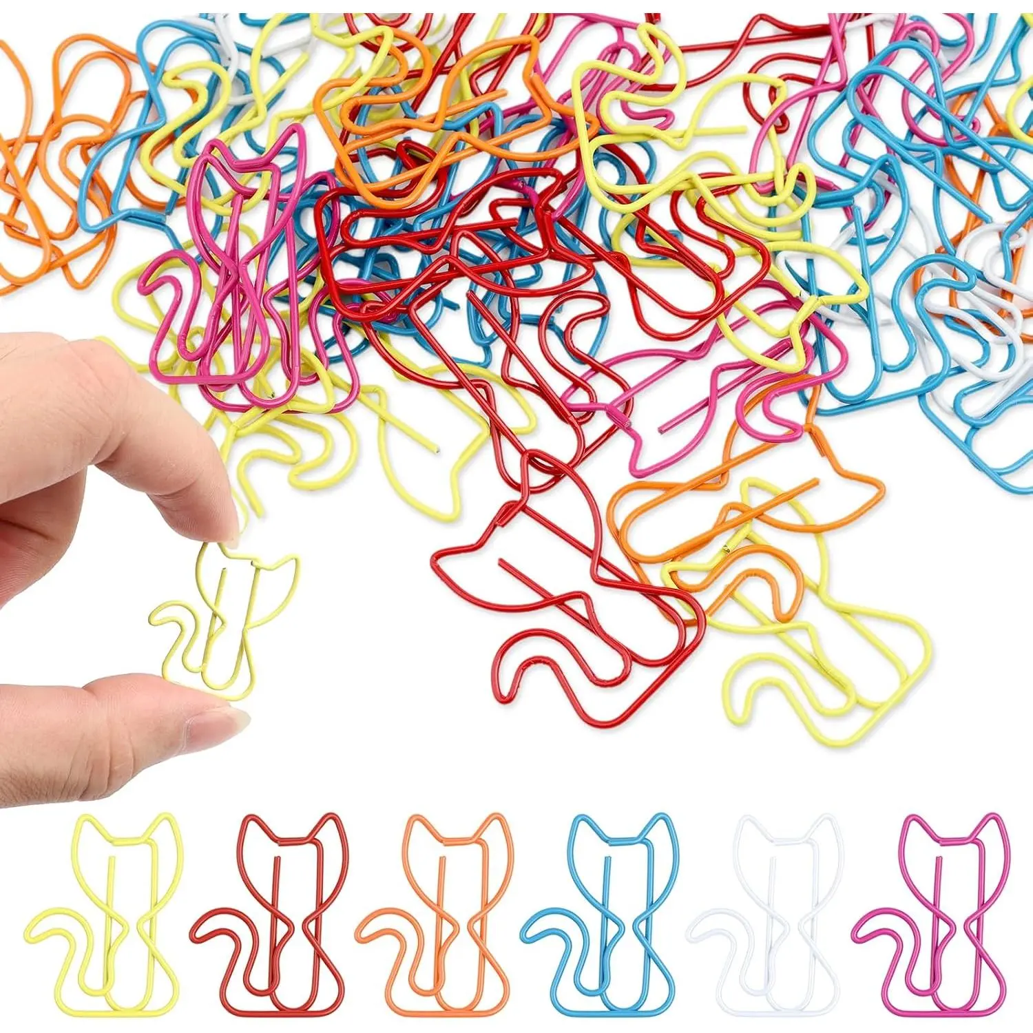 50 count  Color  Paper Clips & Bookmarks | Multicolor  School Supplies, Office Stationery & Themed Gifts for Teachers,  Lovers, Women, Students & Coworkers