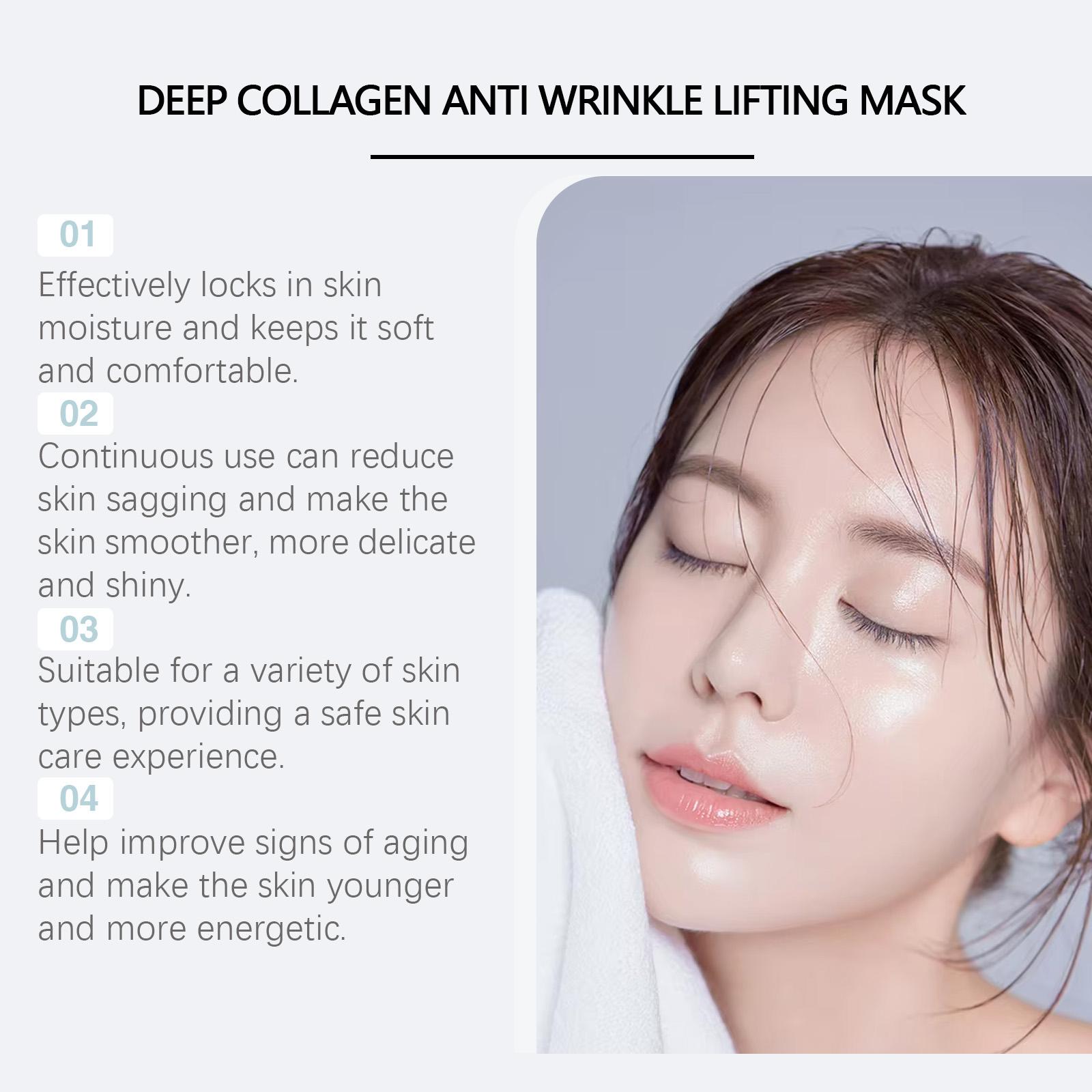 EELHOE Collagen Hydrating Sheet Mask Box Set (4 Sheets), Nicotinamide Glow Facial Mask for Glass Skin, Wrinkle Cream Results for Firming & Pore Tightening, K-beauty Sleeping Mask, Korean Skincare TikTok Exclusive Bundle, Gentle Radiant Dewy Skin