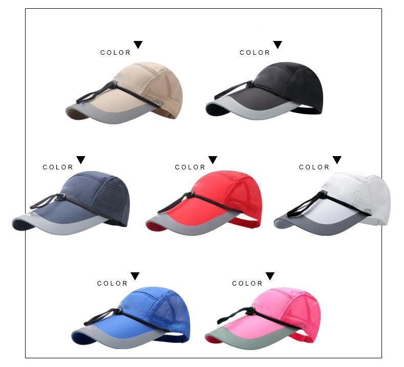 Spring and Summer Outdoor Work Mountaineering Fishing 14cm Long Brim Quick Drying Breathable Baseball Cap Visors