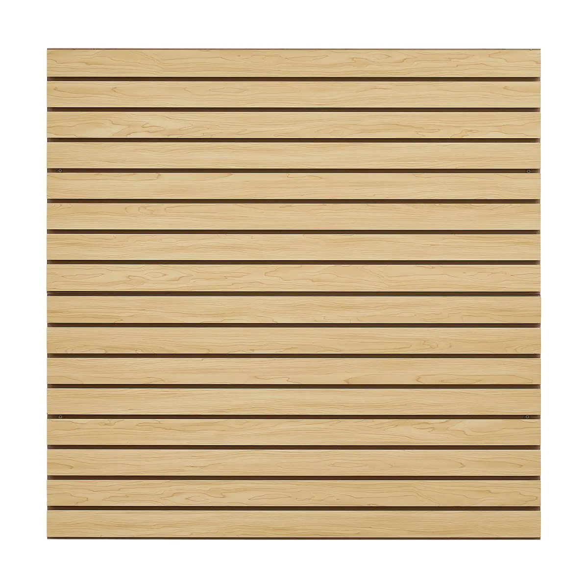 MDF Wood 4x4 ft SlatWall Paneling - Natural Look Panel Wall for Garage Storage, Modular Design, 4X4 Feet