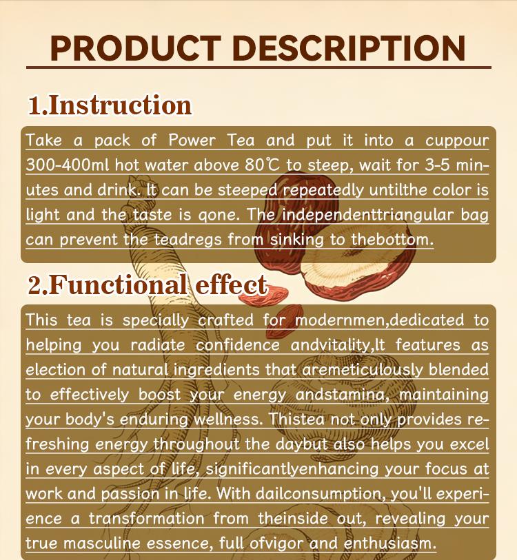 MTEOP Kidney Tea Formula Ginseng Five Treasure Tea Natural Herbal Detox Cleanse Beverage for Men Women Organic Chinese Traditional Healthy Drink Christmas Thanksgiving Value Pack Milk