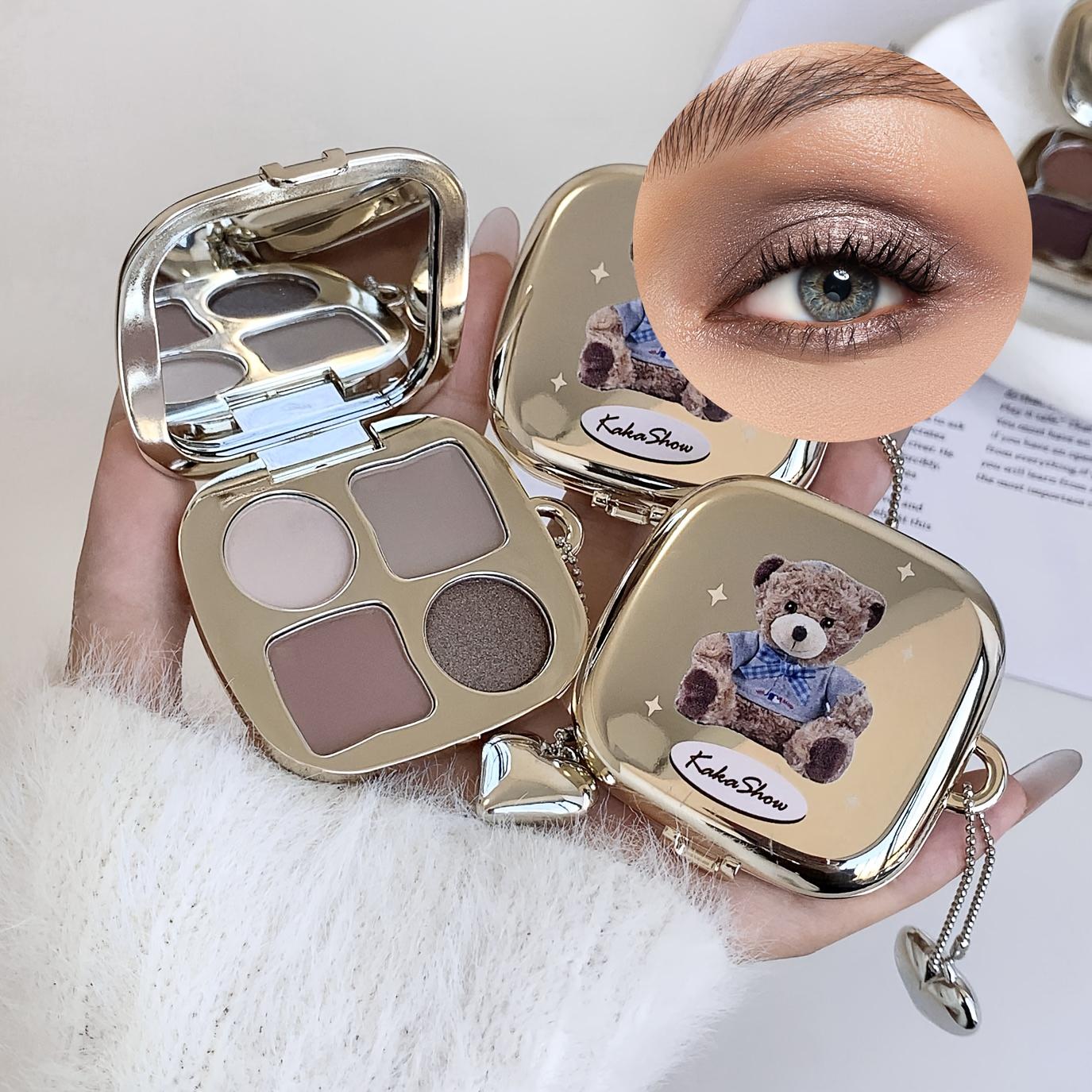 4-Color Light and Shadow Bear Eye Shadow Palette
