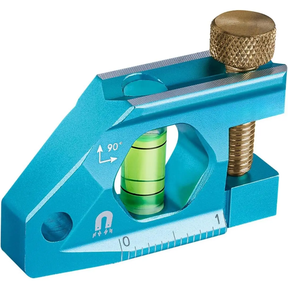 2.5-Inch Level,  Torpedo Level with 90° Bubbles, V- | Small Level with Large Viewing Window,  Alloy ,  Hole, SAE & Metric Scale for DIY Projects, Household Use
