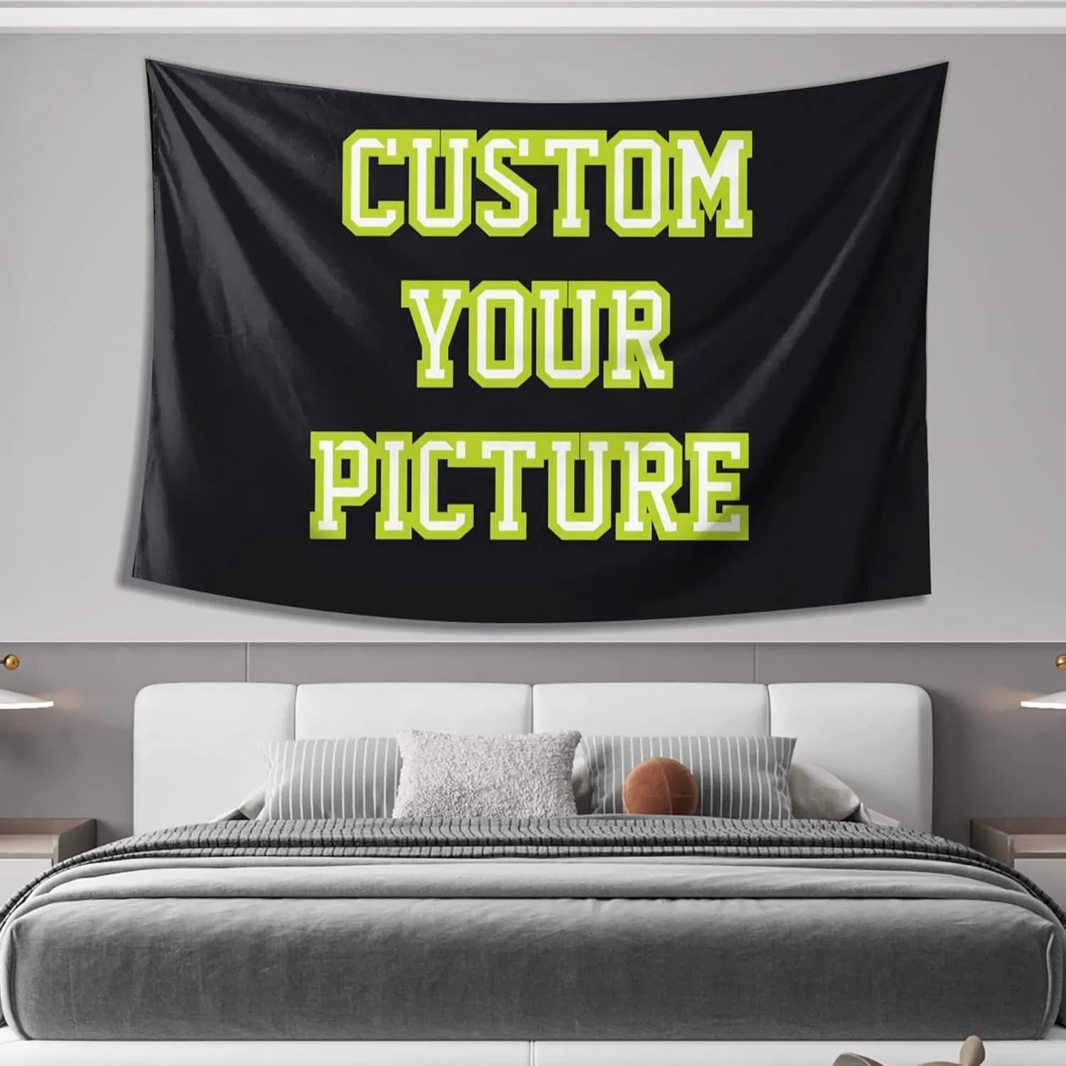 Custom Tapestry Upload Images Personalized Custom Tapestry Customized Backdrop Banner Print Any of Your Design Photo/Text/Logo Wall Hanging Art Decor for Wedding, Family, Festival ,Birthday