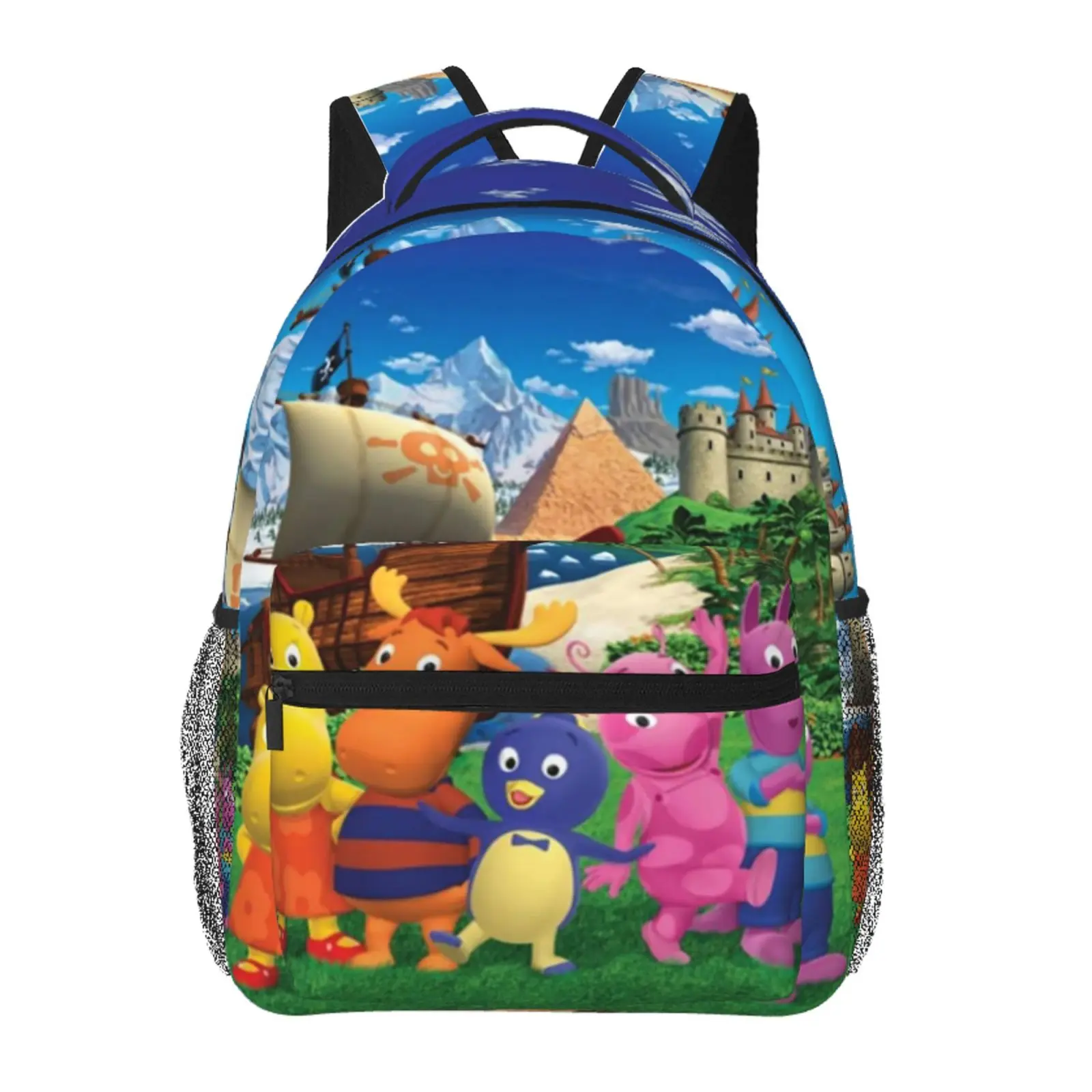 Anime Backyardigans1 Printed Backpack, Cute School bag for Girls Boys Teens, Cartoon Backpacks Kawaii Kids Lightweight backpack with adjustable straps Bookbag, Travel, School, College, Work, Backpack, Daily Use
