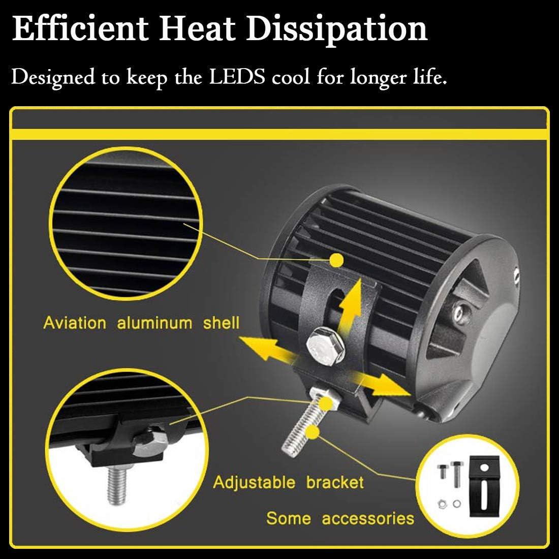 LED Light Bar Universal Mounting Bracket Adjustable A-Pillar Hood LED Work Lights Mount Bracket Clamp Holder Without Drilling Durable Material Vehicle Compatibility Easy Installation Protective Design Stainless Steel Strength Sturdy