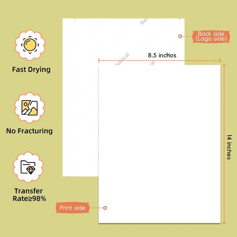 Sublimation Paper 30 Sheets Heat Transfer Paper 8.5x11 inch Compatible with Inkjet Sublimation Printer 125g Sublimation Paper 30 Sheets Heat Transfer Paper 8.5x11 inch Compatible with Inkjet Sublimation Printer 125g