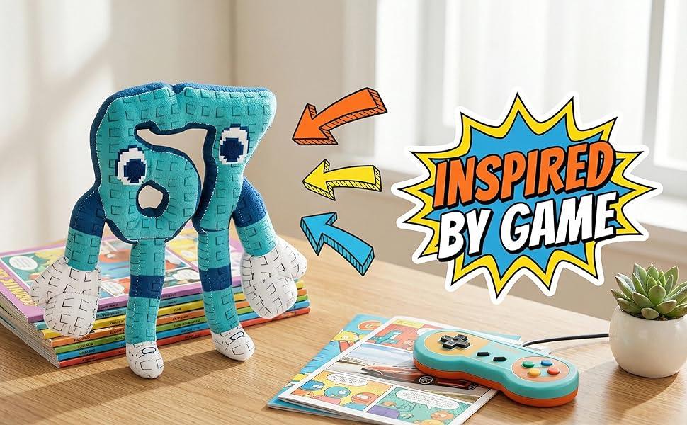 Steal a Brainrot 67 Plush 9.8inch – Viral Meme Toy Soft Pixel Collectible, TikTok Fan Must-Have Gift