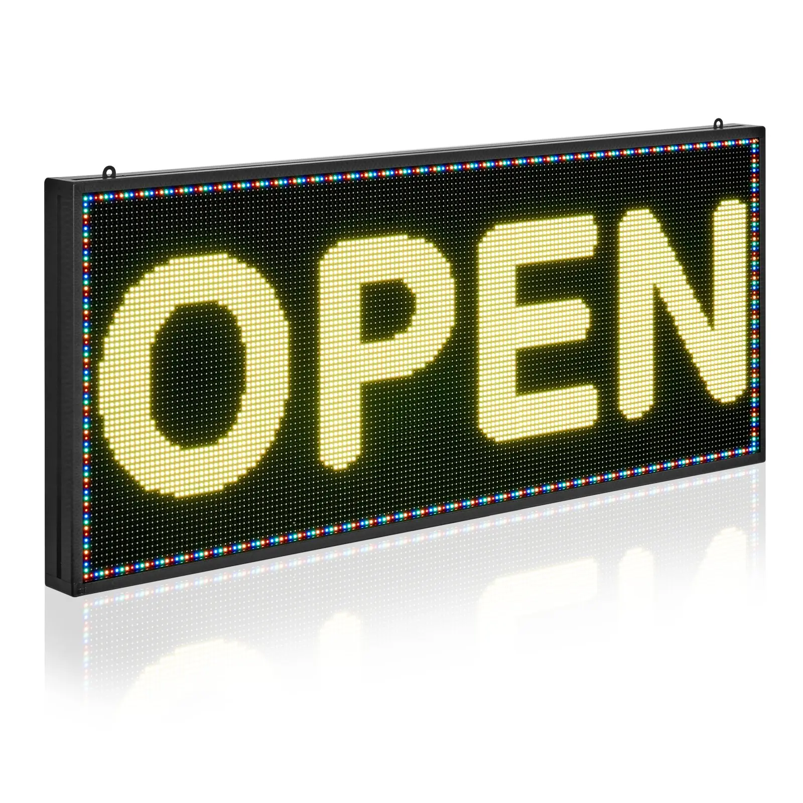 【toolupgrade】VEVOR Programmable LED Sign, P6 Full Color Flexible Digital Scrolling Panel, DIY Custom Text Pattern GIF Display Board, Bluetooth APP Control Message Shop Sign for Store Business Advertising, 40x18 in