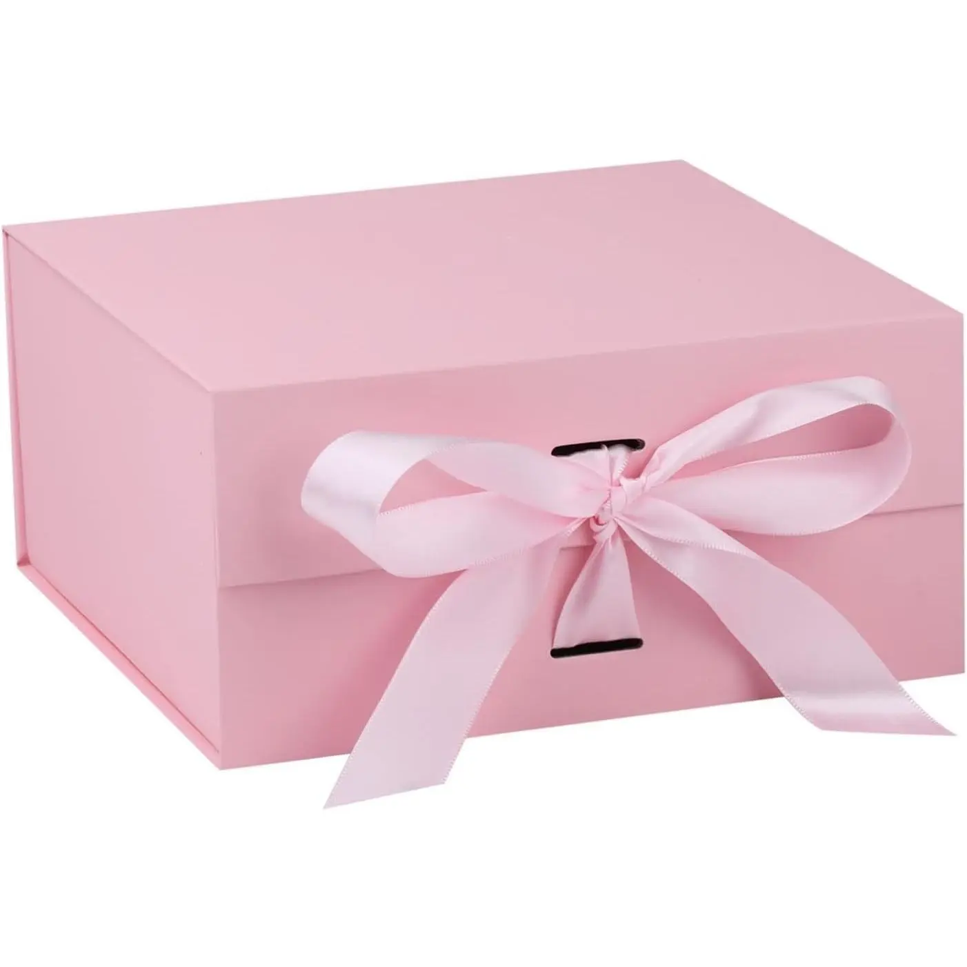 Pink Gift Box,6x6x3 Inches Gift Boxes with Lids for Presents with Magnetic Closure and Ribbon for Wedding,Storage,Birthday