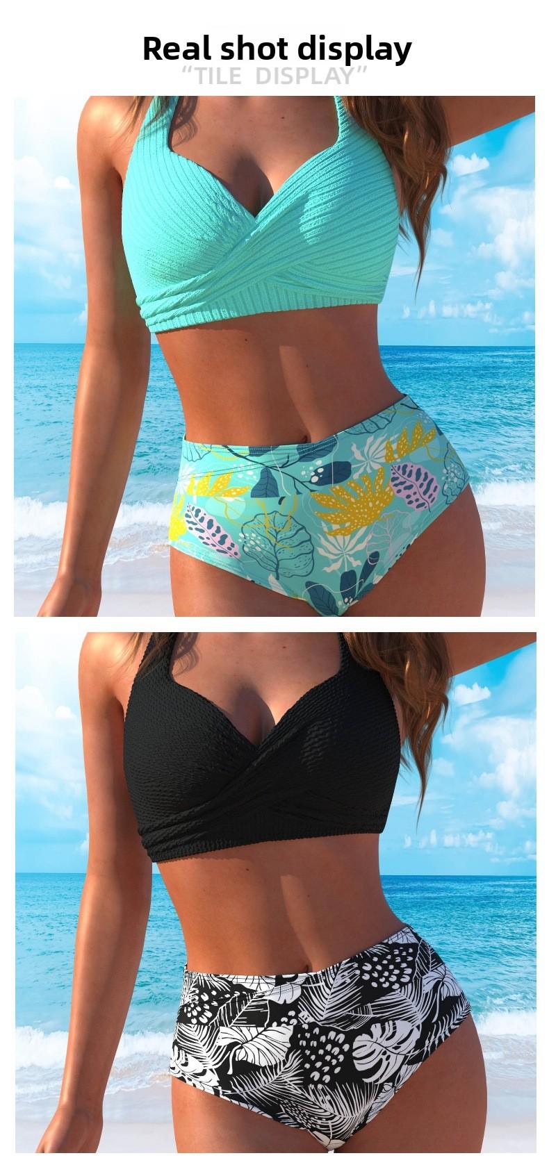 New European and American style two-piece bikini, sexy hot-selling foreign trade bikini beach swimsuit for women