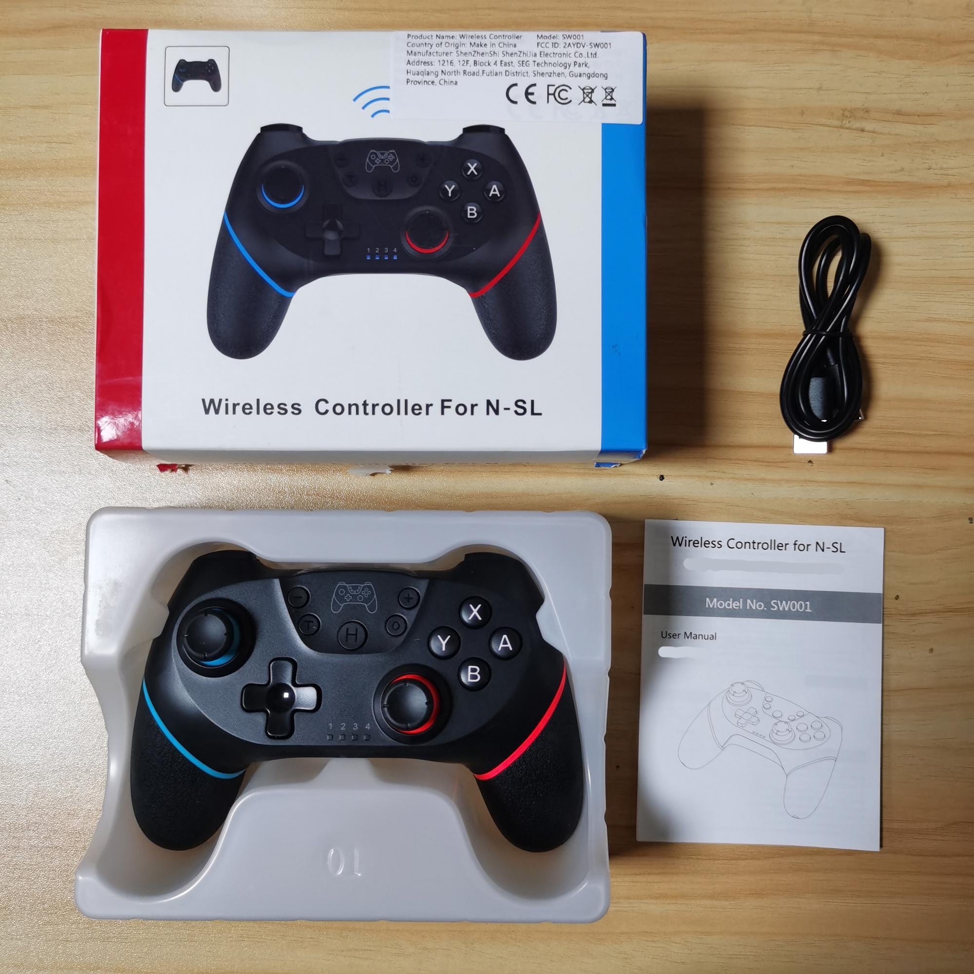 USB Rechargeable Game Controller, 1 Box Wireless Bluetooth-compatible Gamepad, Gamepad Joystick Control Computer Game Pad for Nintendo Switch & OLED Lite PC Wireless Controllers