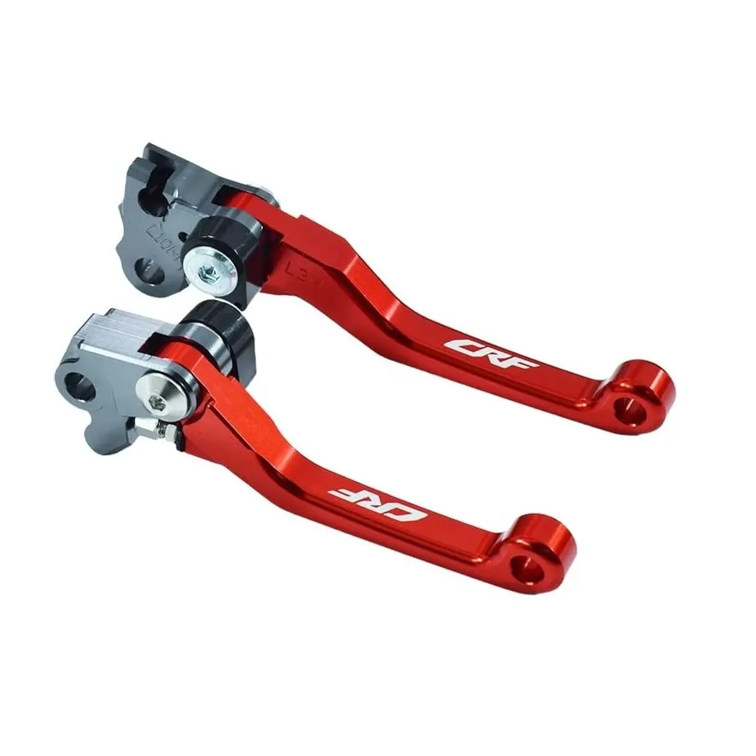 Dirt Bike Brake Clutch Levers Cnc Anodized for Honda Cr125r Cr250r 2004-2007, Crf250r 2004-2006, Crf450r 2004-2016, Crf250x 2004-2017, Crf450x 2005-2017