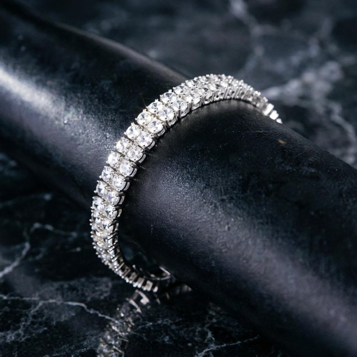 3mm Moissanite Tennis Bracelets S925 Silver for Women Men Double Row Certified Diamond HipHop Hand Chain Luxury Jewelry Gift 3mm Moissanite Tennis Bracelets S925 Silver for Women Men Double Row Certified Diamond HipHop Hand Chain Luxury Jewelry Gift