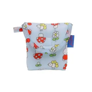 Kawaii Anime Miffy Rabbit Coin Purse Cute Cartoon Print Cotton Earphone Case Lipstick Storage Case Girl Gift