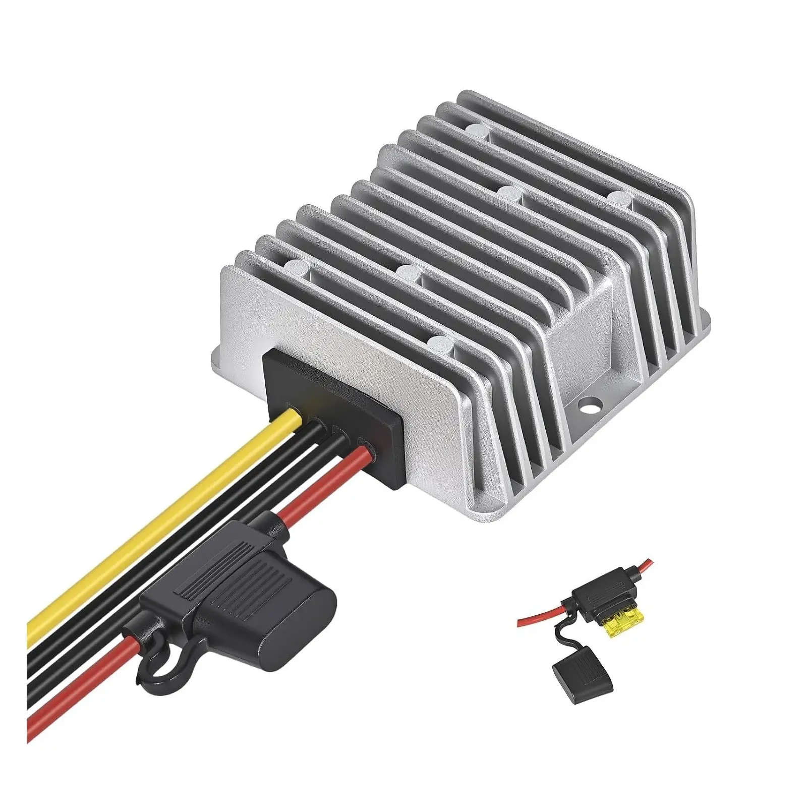 20A 240W Golf Cart DC-DC Converter 24V 36V 48V to 12V Waterproof Step Down Voltage Reducer with FuseGift