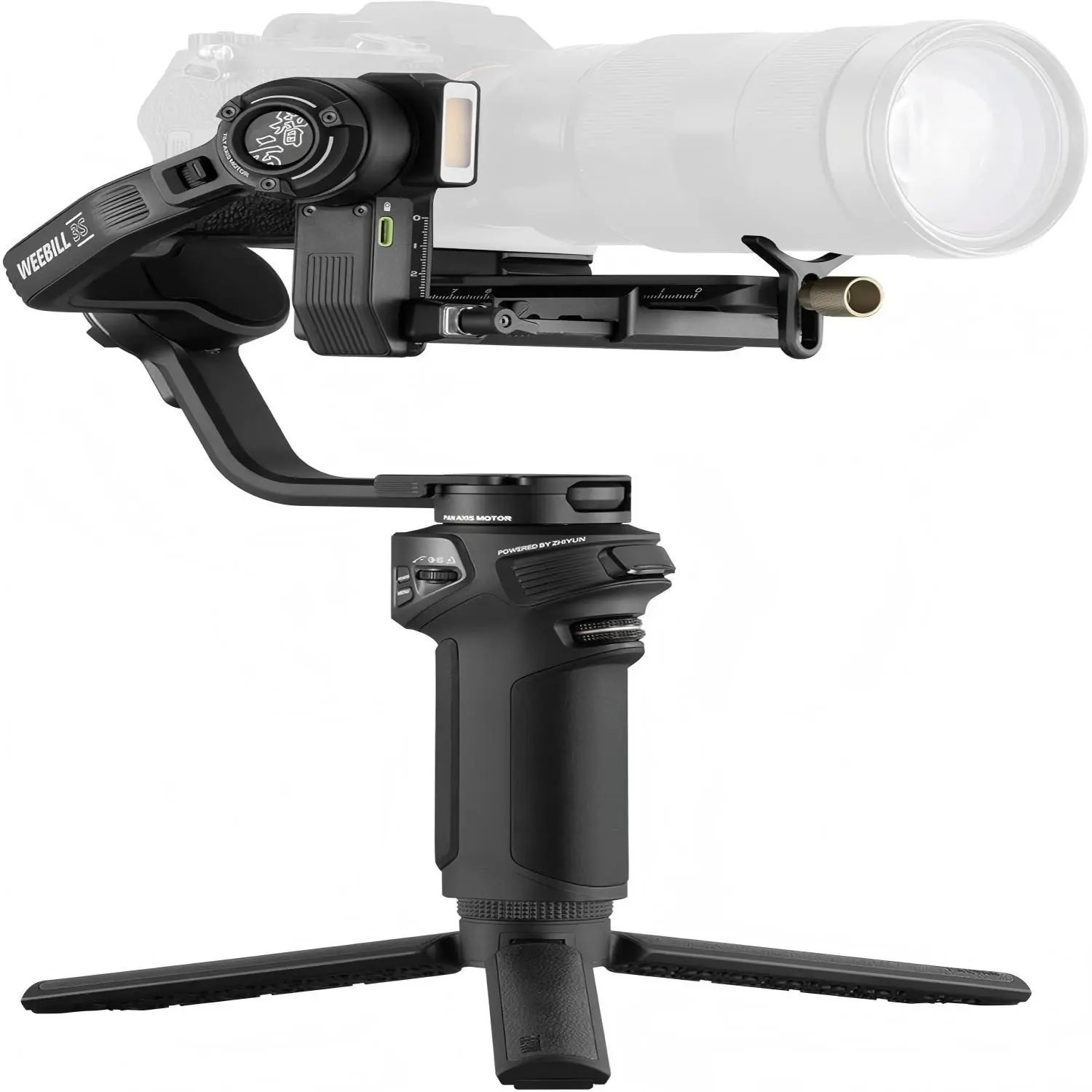 Zhiyun Weebill 3s Official Gimbal Stabilizer for Dslr and Mirrorless Cameras, Canon Nikon Sony Panasonic Fujifilm, Fill Light, Native Vertical Shooting